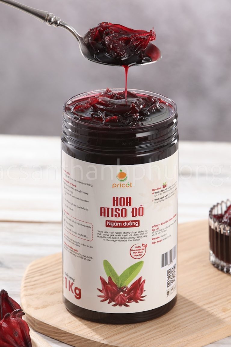 Hoa Atiso đỏ ngâm đường